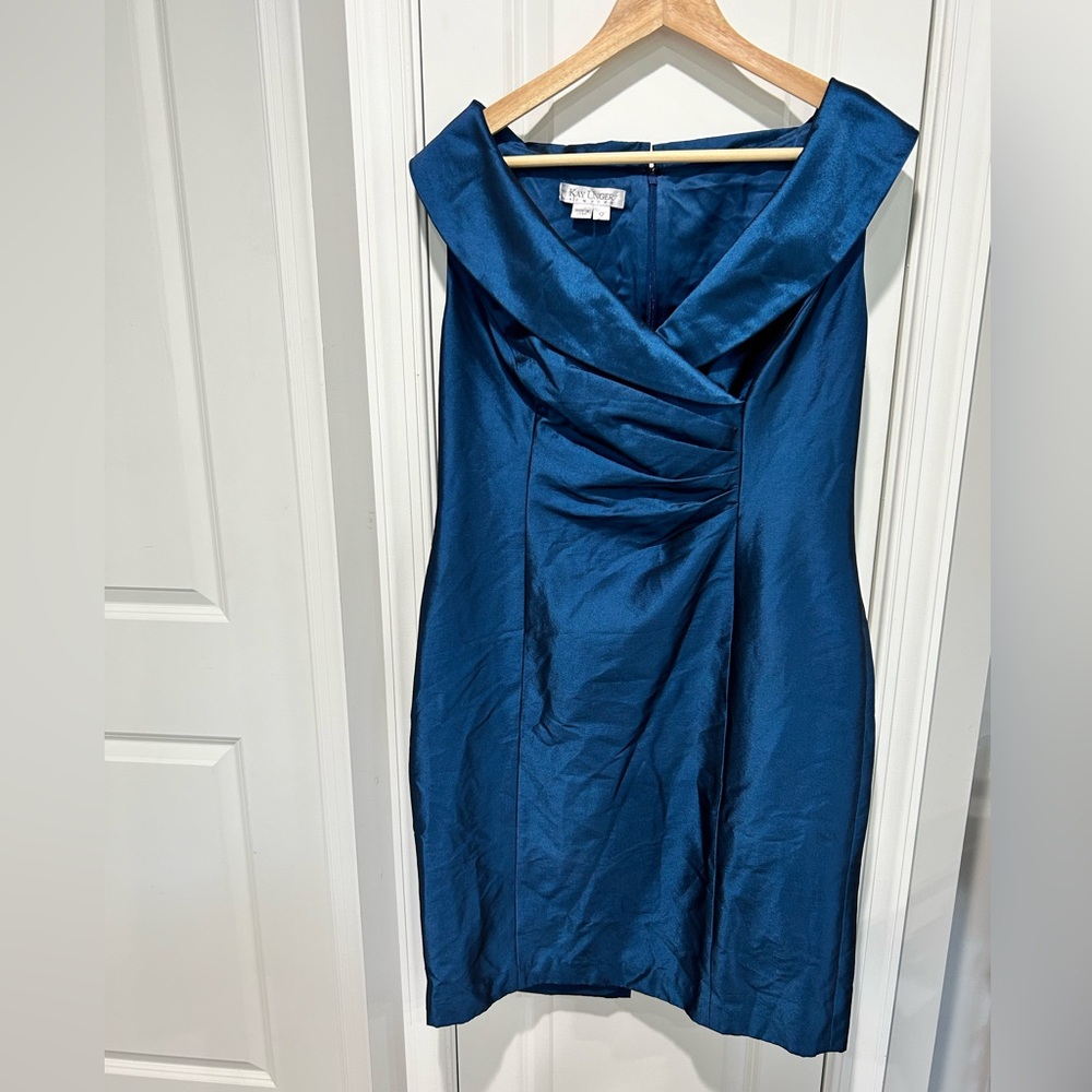 Kay Unger New York Size 12 Blue Evening Dress